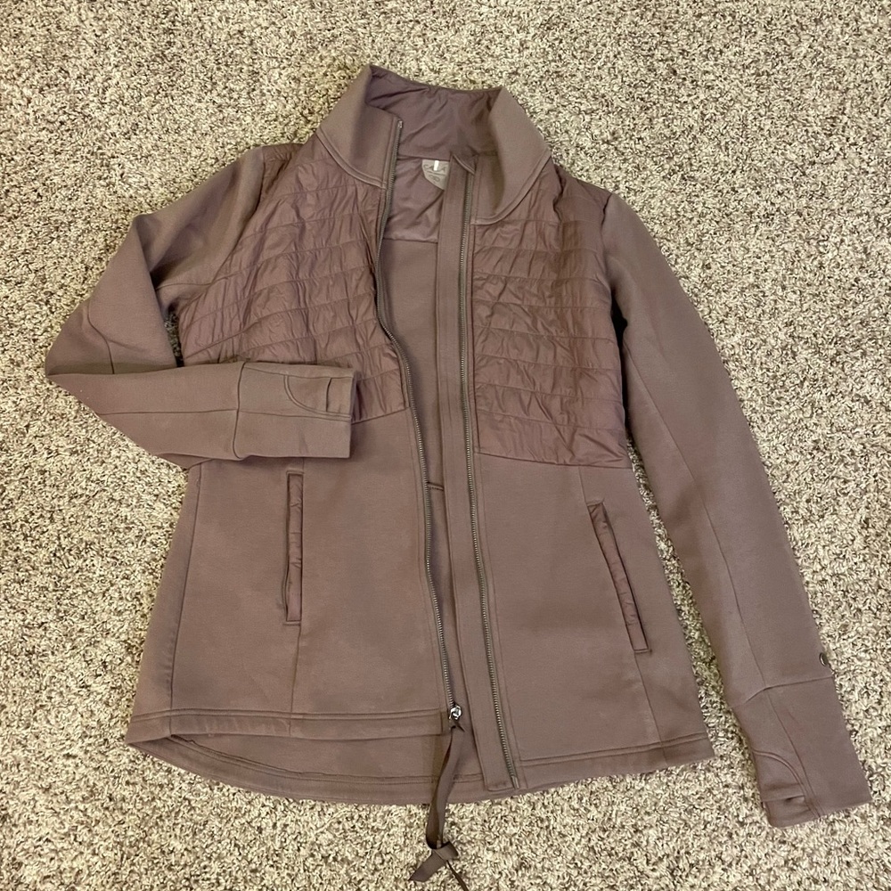 Calia mauve tech zip up jacket - size large